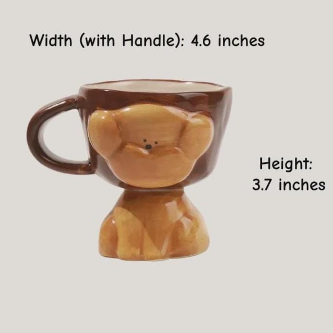 Hand-Painted Puppy Ceramic Dinnerware: Dog Lover, Housewarming Mug & Plate