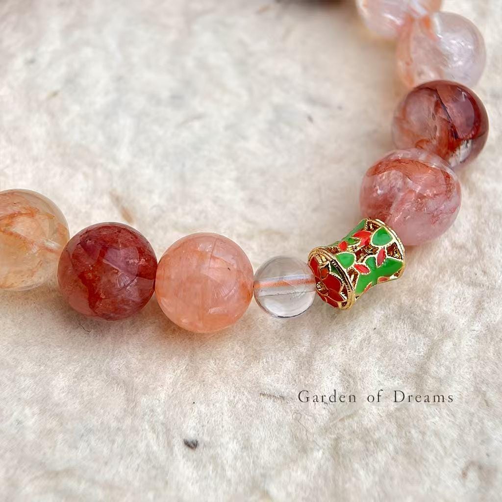Red Phantom Quartz Bracelet – Guardian Collection | Career Growth, Business Prosperity & Vitality