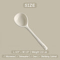 Handmade Style Ceramic Soup Spoon | Organic Shaped Ramen Spoon