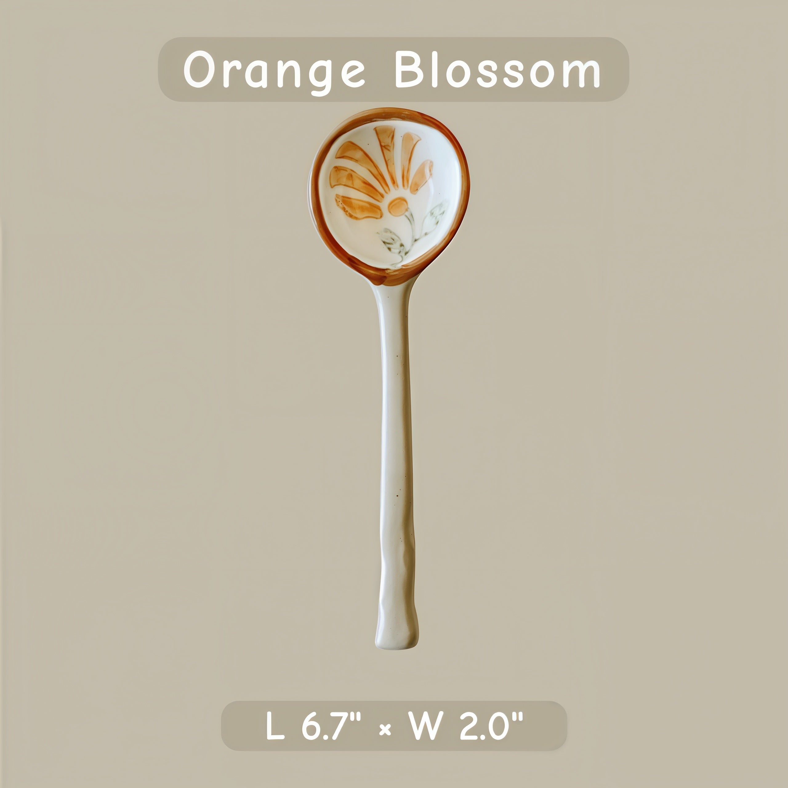 Japanese Style Ceramic Spoon | Handmade Sauce, Dessert, Tasting, Small Serving Spoon
