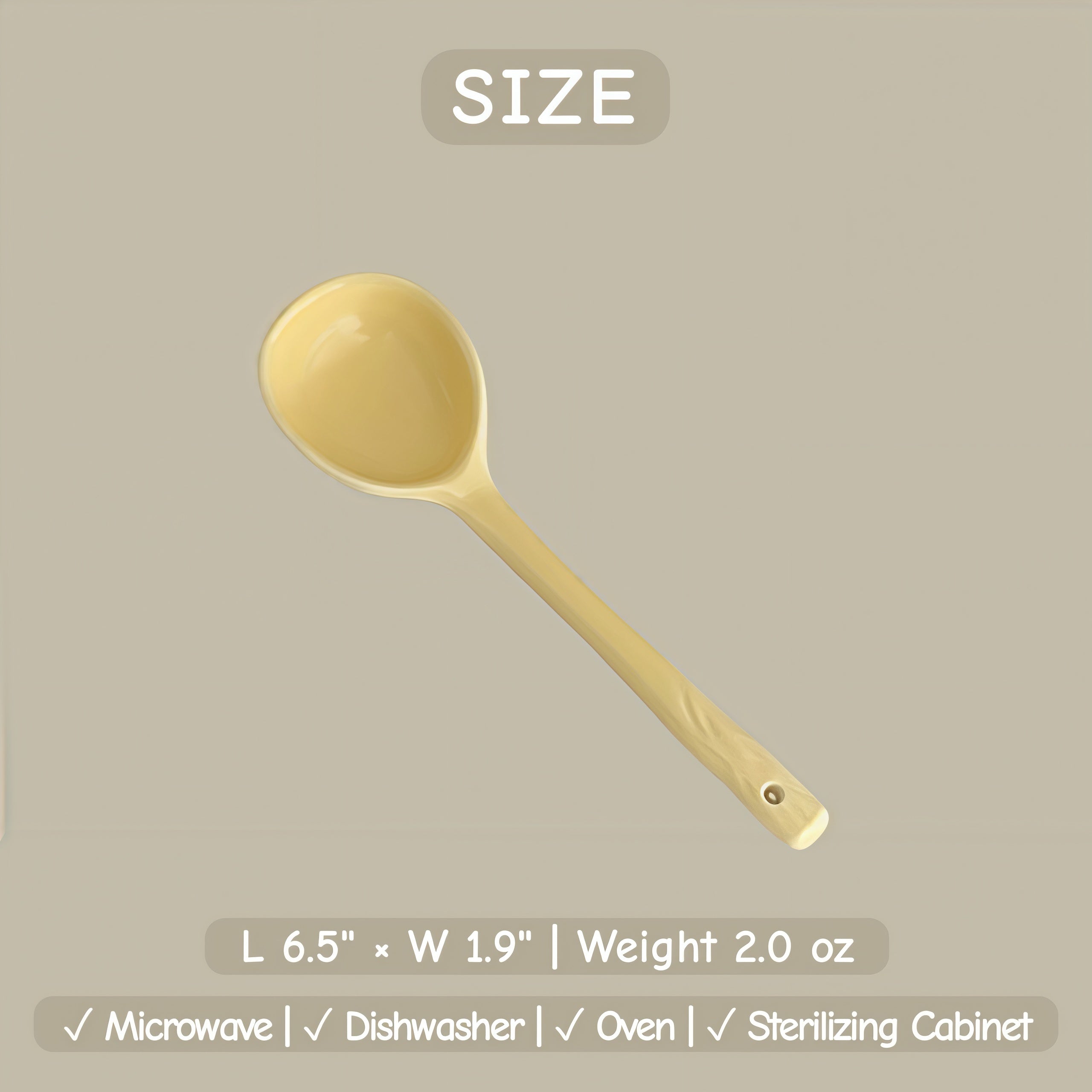 Handmade Style Ceramic Soup Spoon | Organic Shaped Ramen Spoon