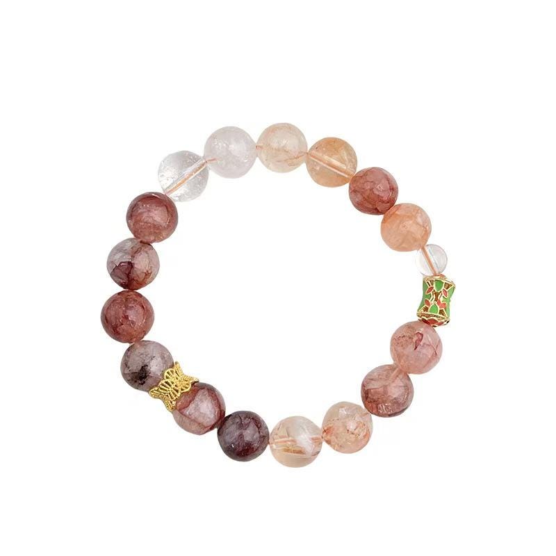 Red Phantom Quartz Bracelet – Guardian Collection | Career Growth, Business Prosperity & Vitality