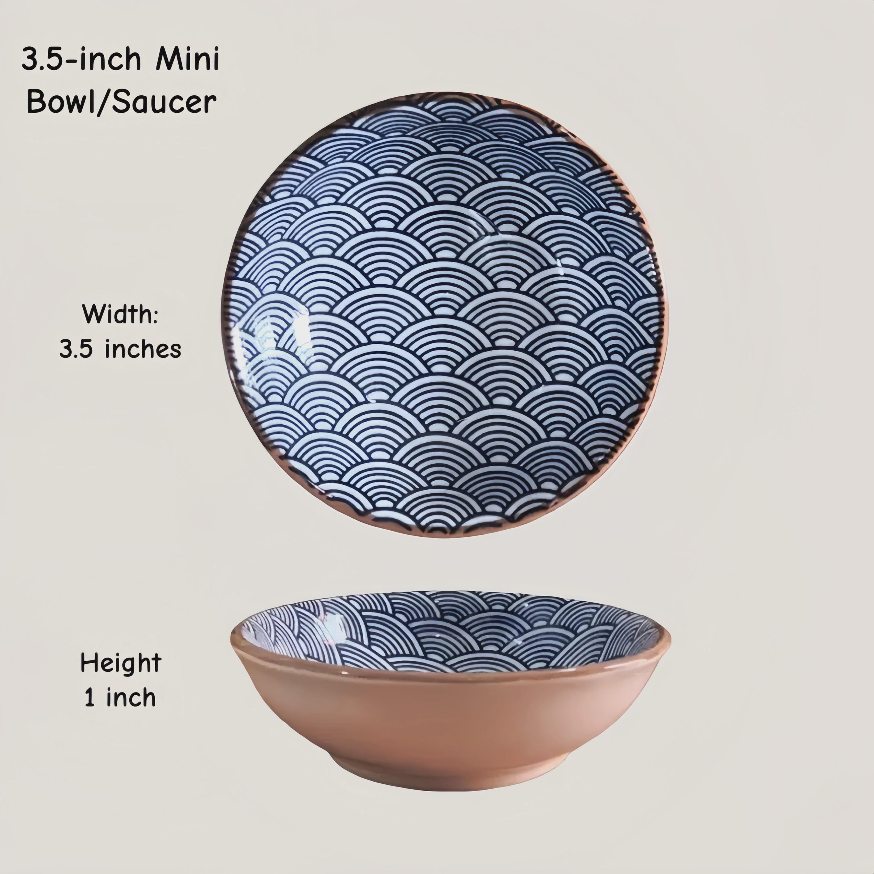 Moroccan Ceramic Dipping Dishes | Mandala Sauce Bowls