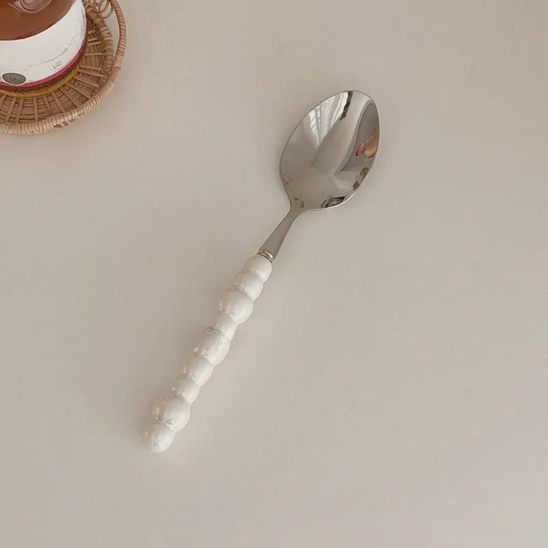 Pearl Handle Flatware | Stainless Steel & Ceramic Cutlery