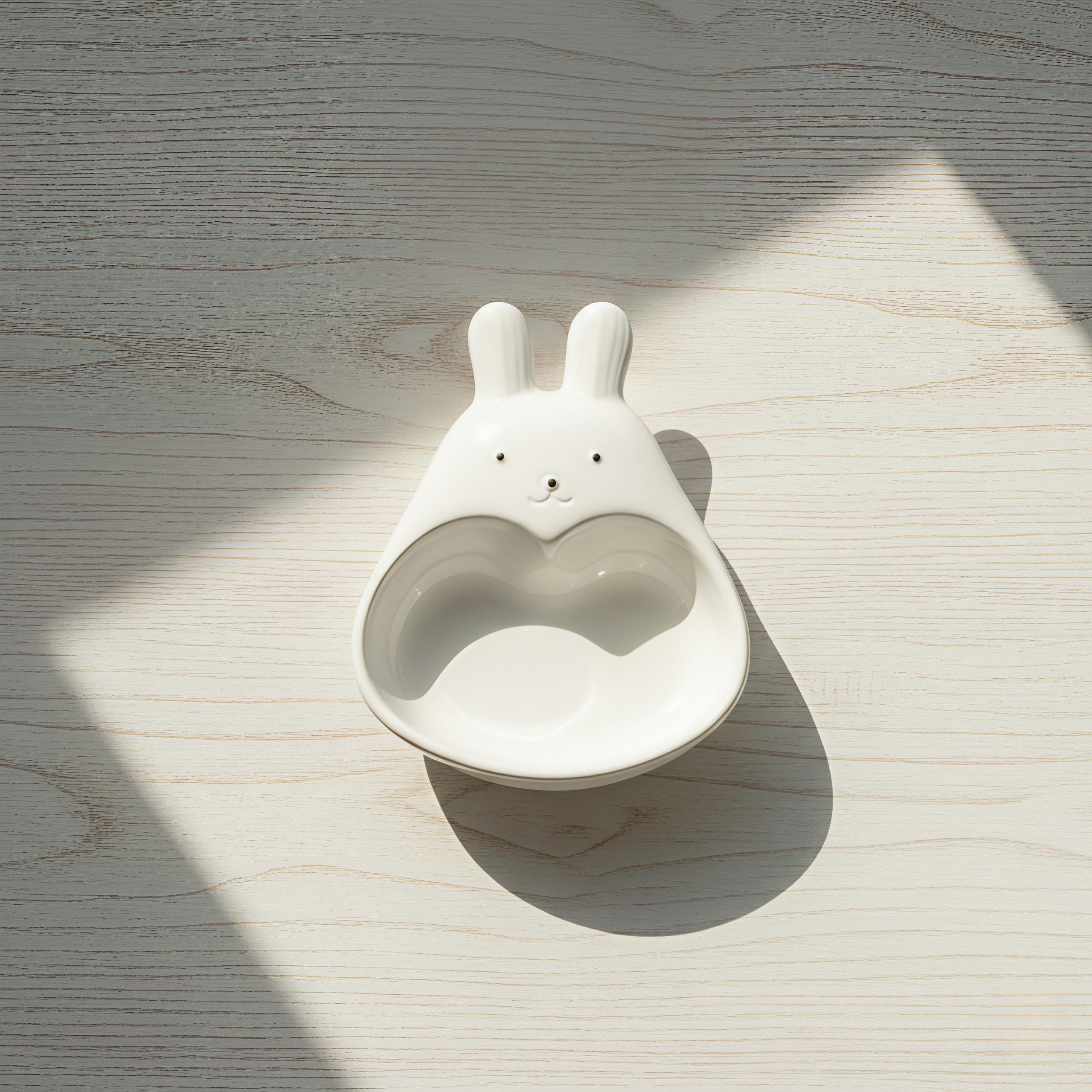 Kawaii Bunny Dipping Bowl | Mini Ceramic Sauce Bowl