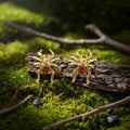 Moonlit Forest Gold Spider Stud Earrings – Mystical Spider Earrings