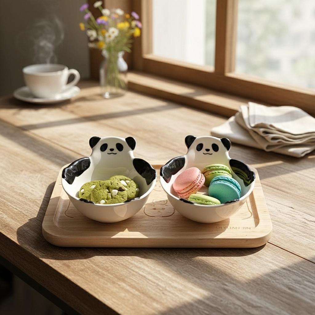 Little Panda Dipping Bowl | Kawaii Ceramic Sauce Bowl