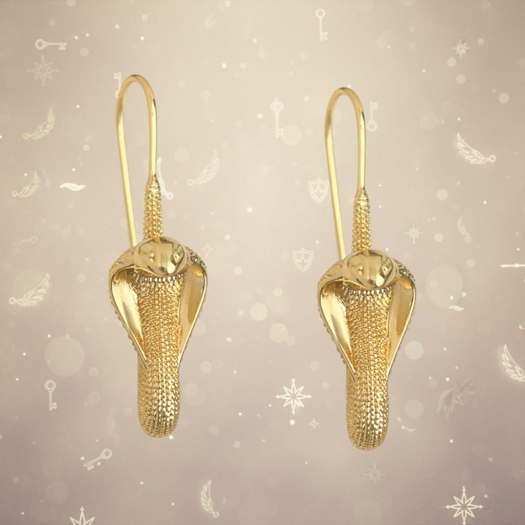 Gold and Silver Plated Cobra Earrings – Guardian Collection | Power & Wisdom Jewelry