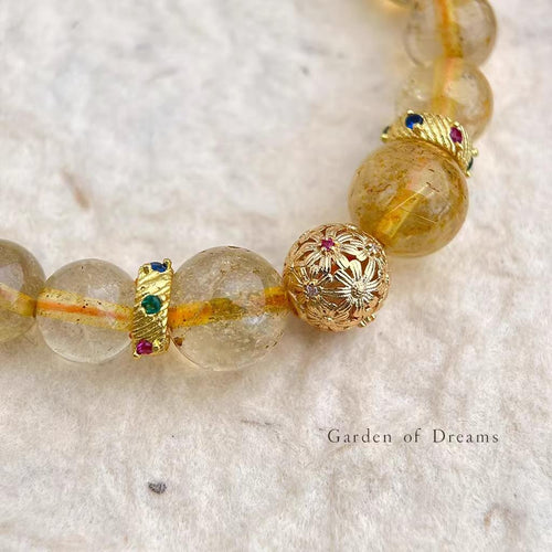 Citrine Crystal Bracelet – Natural Citrine Bracelet for Wealth & Success