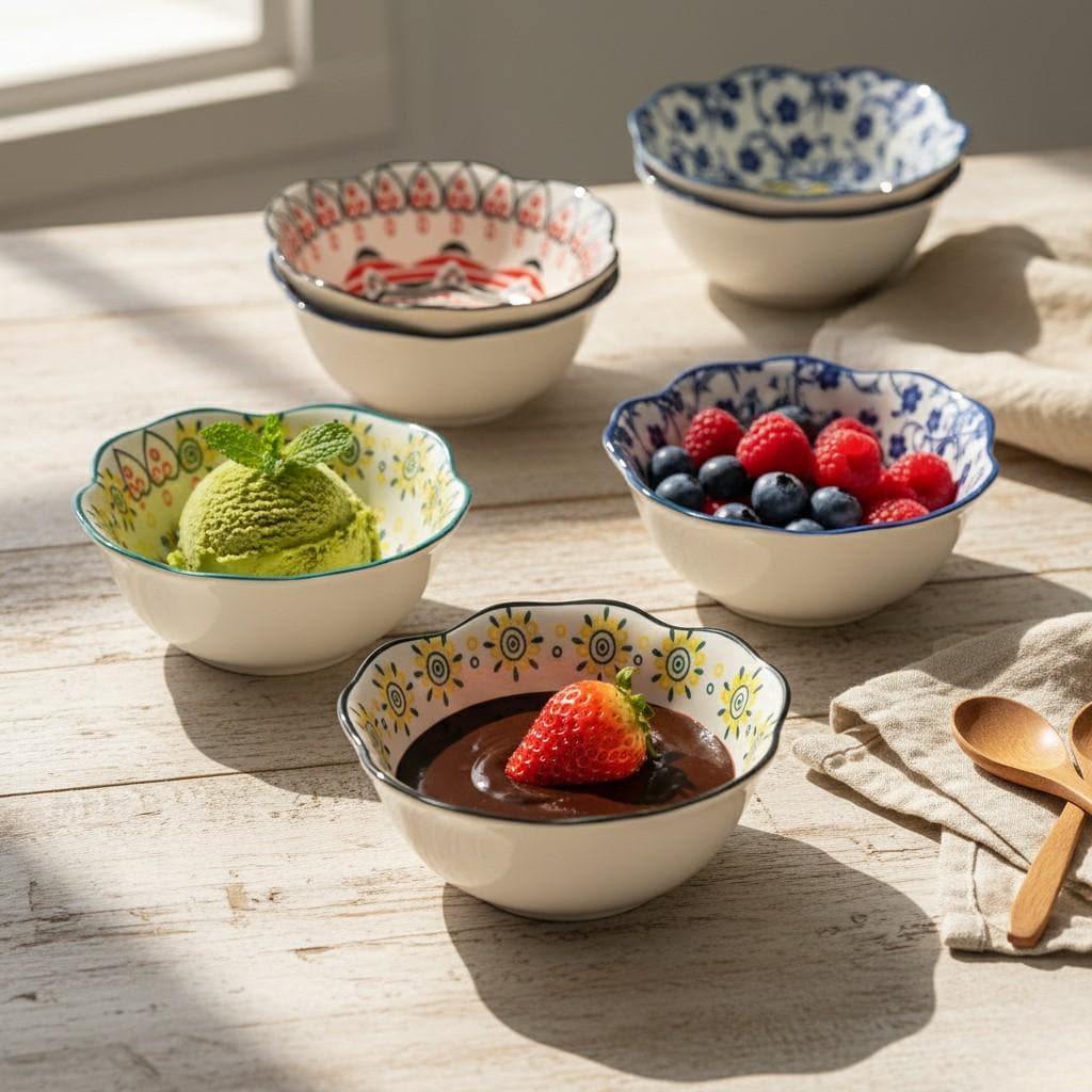 Moroccan Ceramic Dipping Dishes | Mandala Sauce Bowls