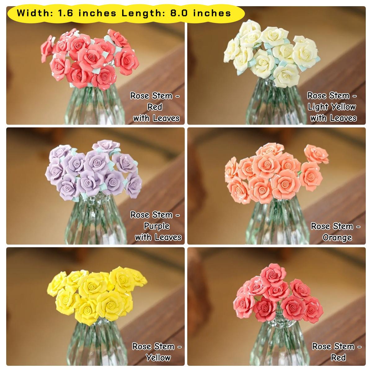 The Forever Bloom Hand-Sculpted Ceramic Flower Art | Valentine’s Day Gift | High-Fired Botanical Sculpture