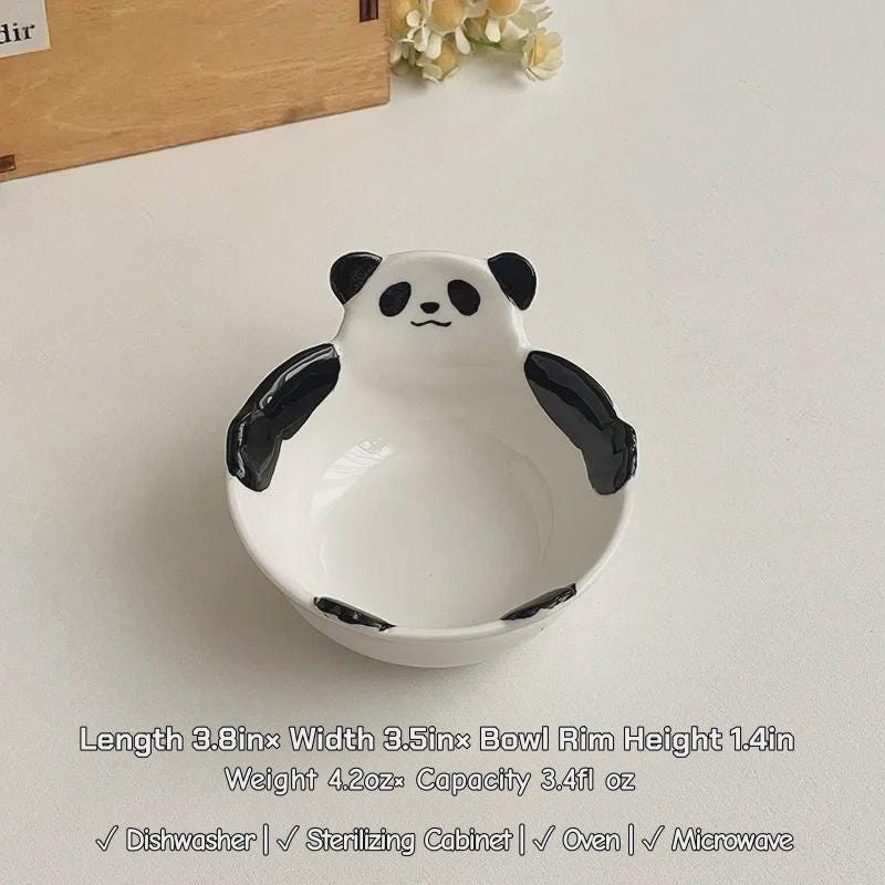 Little Panda Dipping Bowl | Kawaii Ceramic Sauce Bowl
