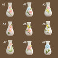 Handmade Floral Ceramic Bud Vase | Mini 3D Flower Pottery
