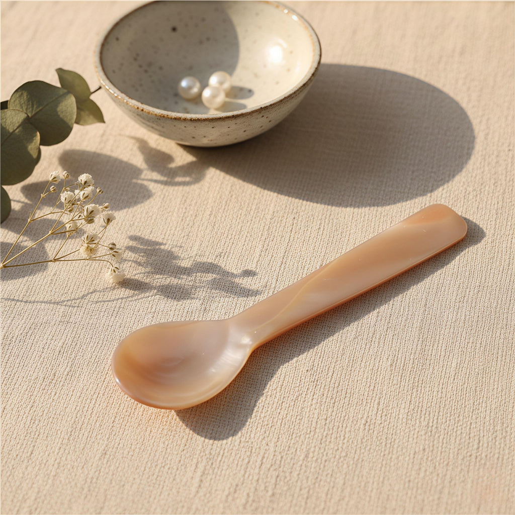 Mother of Pearl Spoon | Natural Shell Caviar & Dessert Utensil