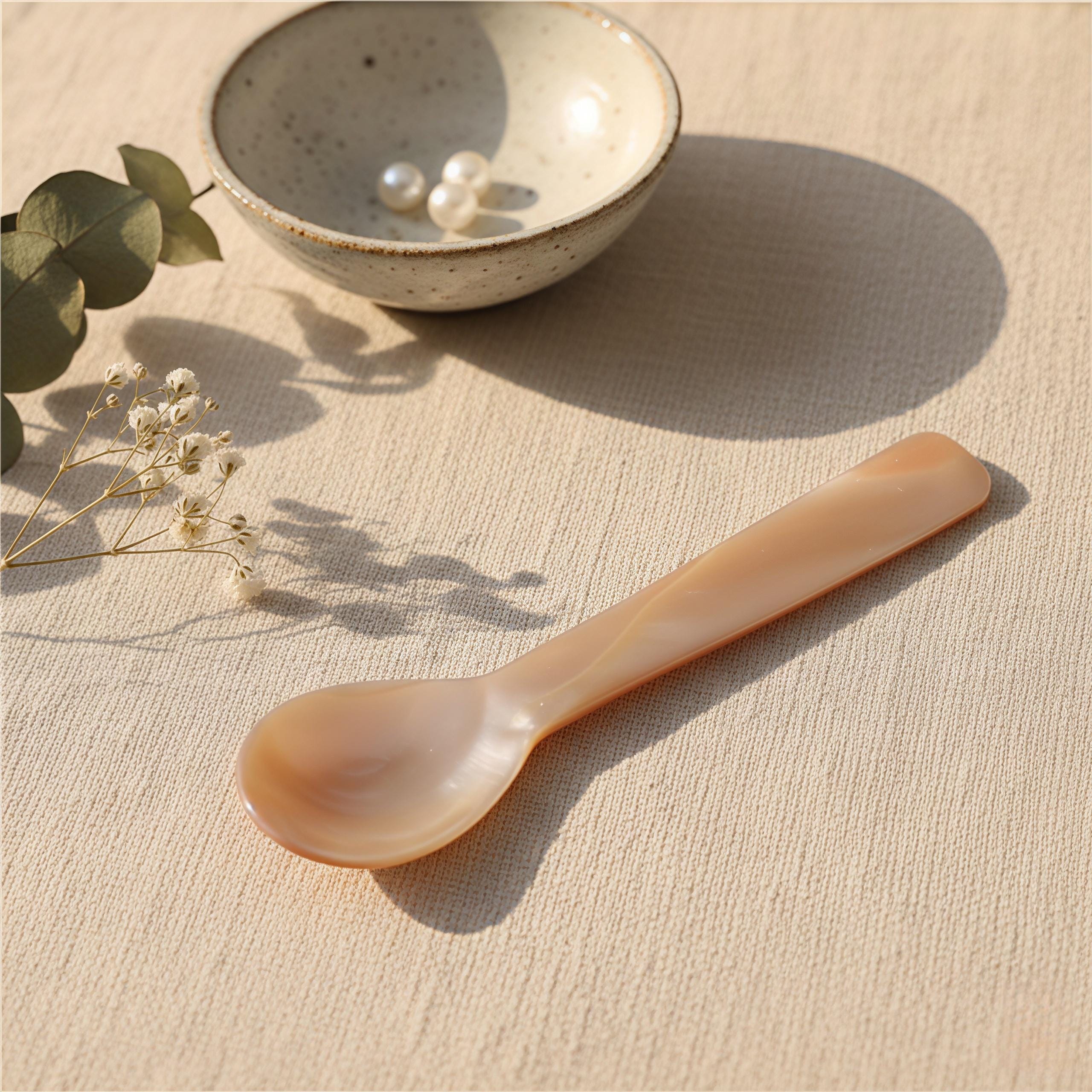 Mother of Pearl Spoon | Natural Shell Caviar & Dessert Utensil