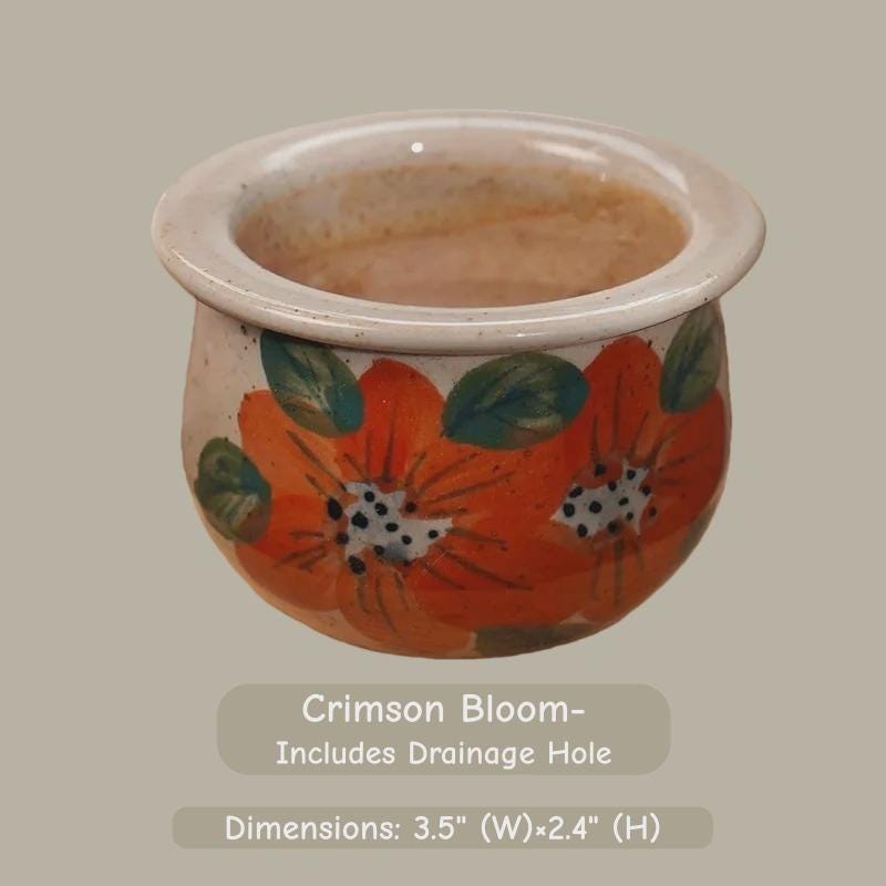 Handmade Ceramic Succulent Pot | Wheel-Thrown Mini Planter