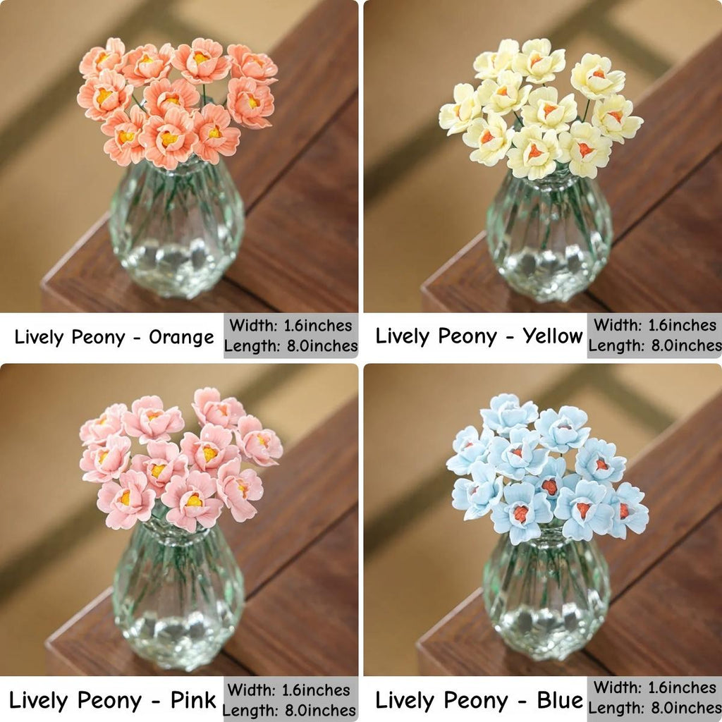 The Forever Bloom Hand-Sculpted Ceramic Flower Art | Valentine’s Day Gift | High-Fired Botanical Sculpture