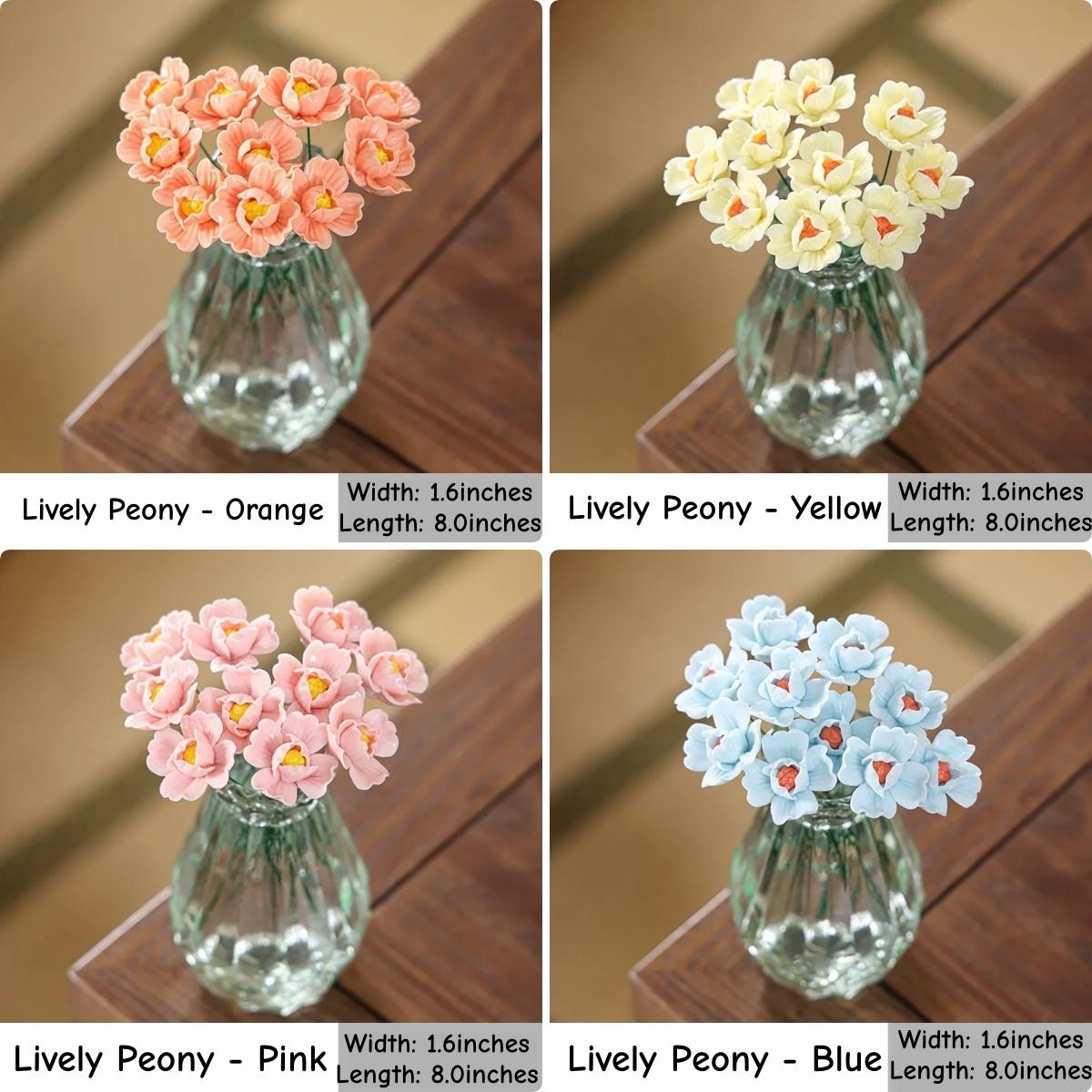 The Forever Bloom Hand-Sculpted Ceramic Flower Art | Valentine’s Day Gift | High-Fired Botanical Sculpture