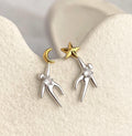 Star & Moon Dancer Earrings - Dream Collection | Zirconia S925 Post or Clip-On