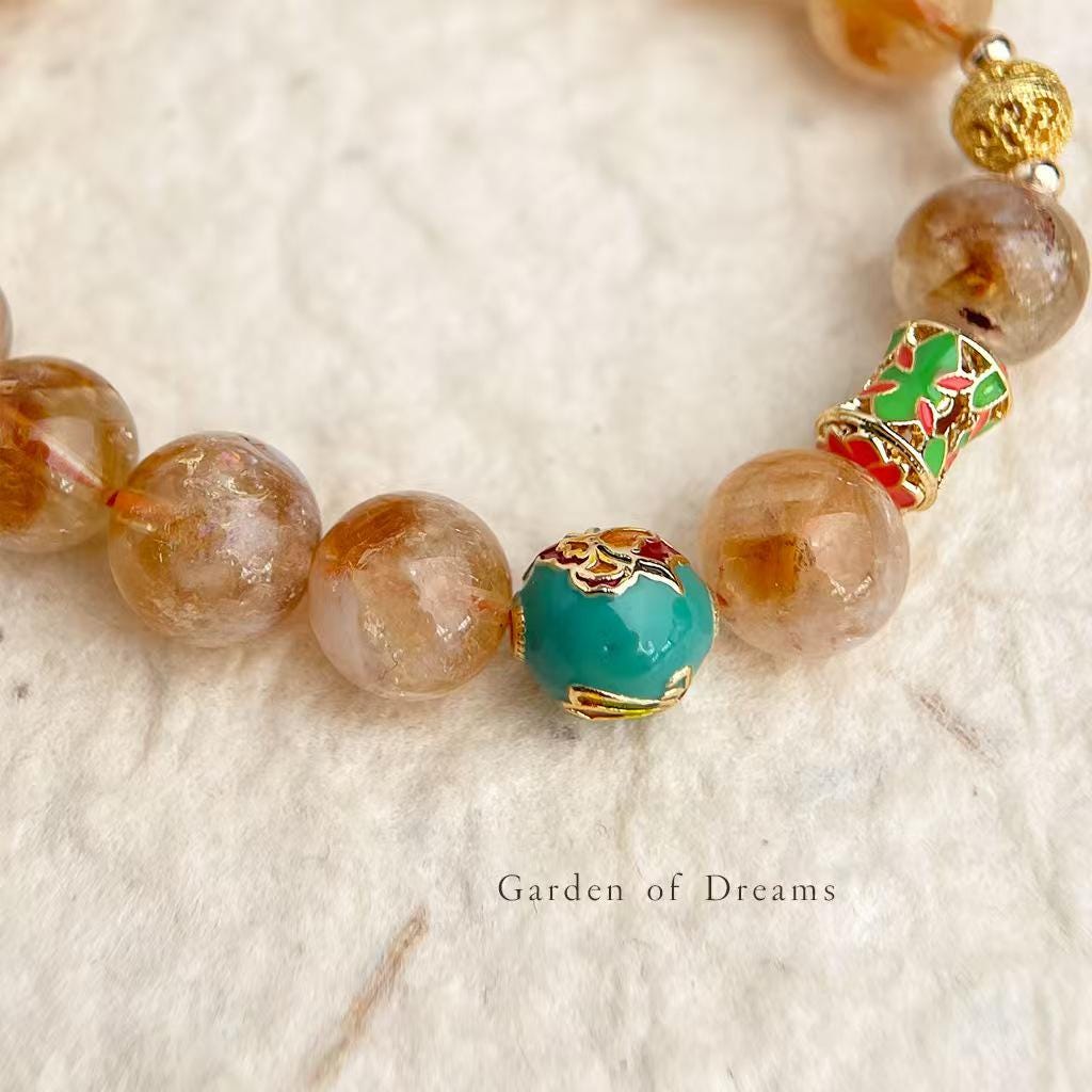 Golden Rutilated Quartz Bracelet – Guardian Collection | Clarity, Focus & Business Success