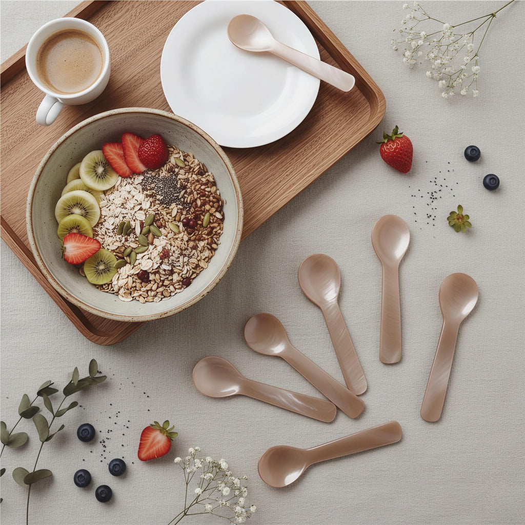 Mother of Pearl Spoon | Natural Shell Caviar & Dessert Utensil