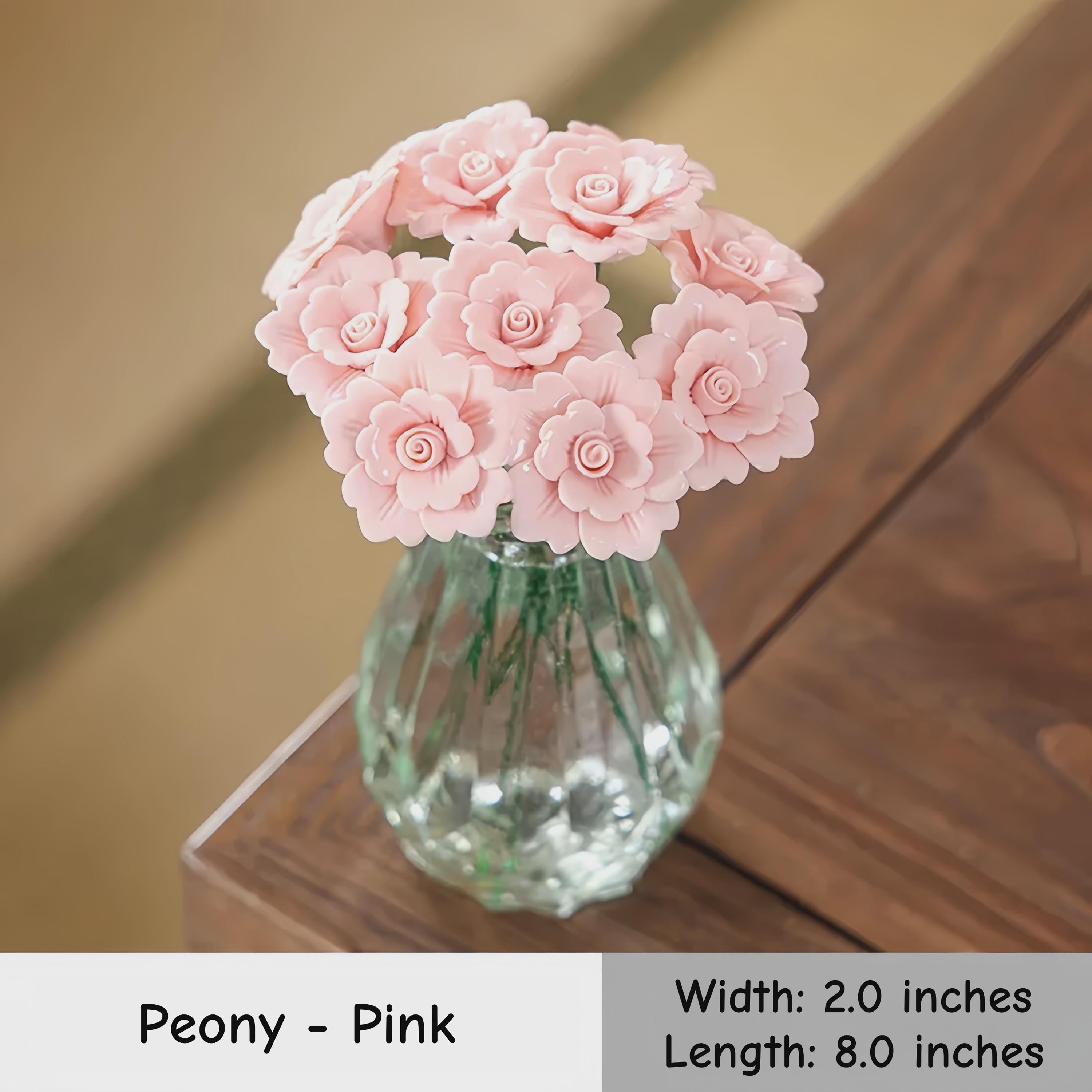 The Forever Bloom Hand-Sculpted Ceramic Flower Art | Valentine’s Day Gift | High-Fired Botanical Sculpture