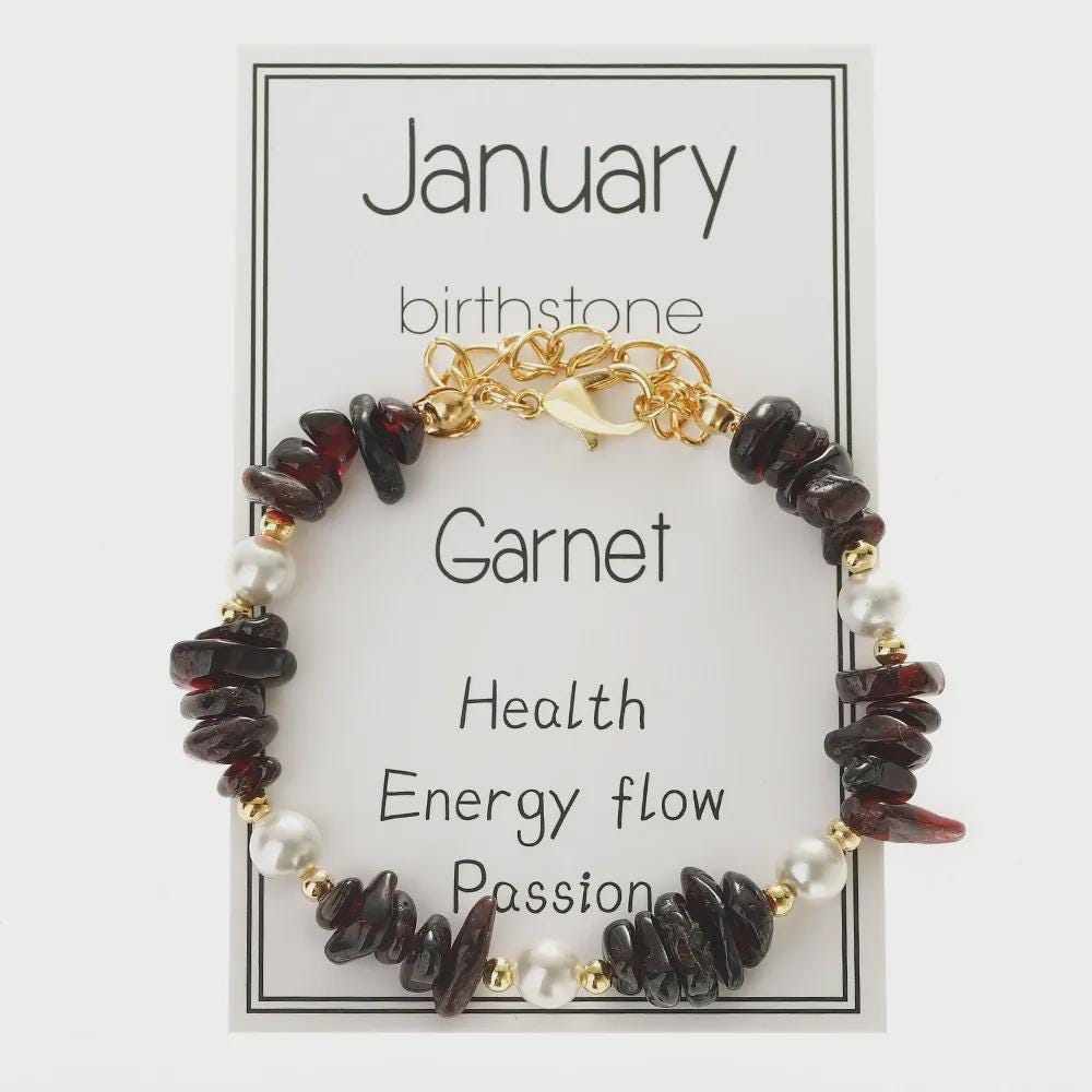 Personalized Birthstone Crystal Bracelet: Monthly Zodiac Gift, Gold Tone Chain