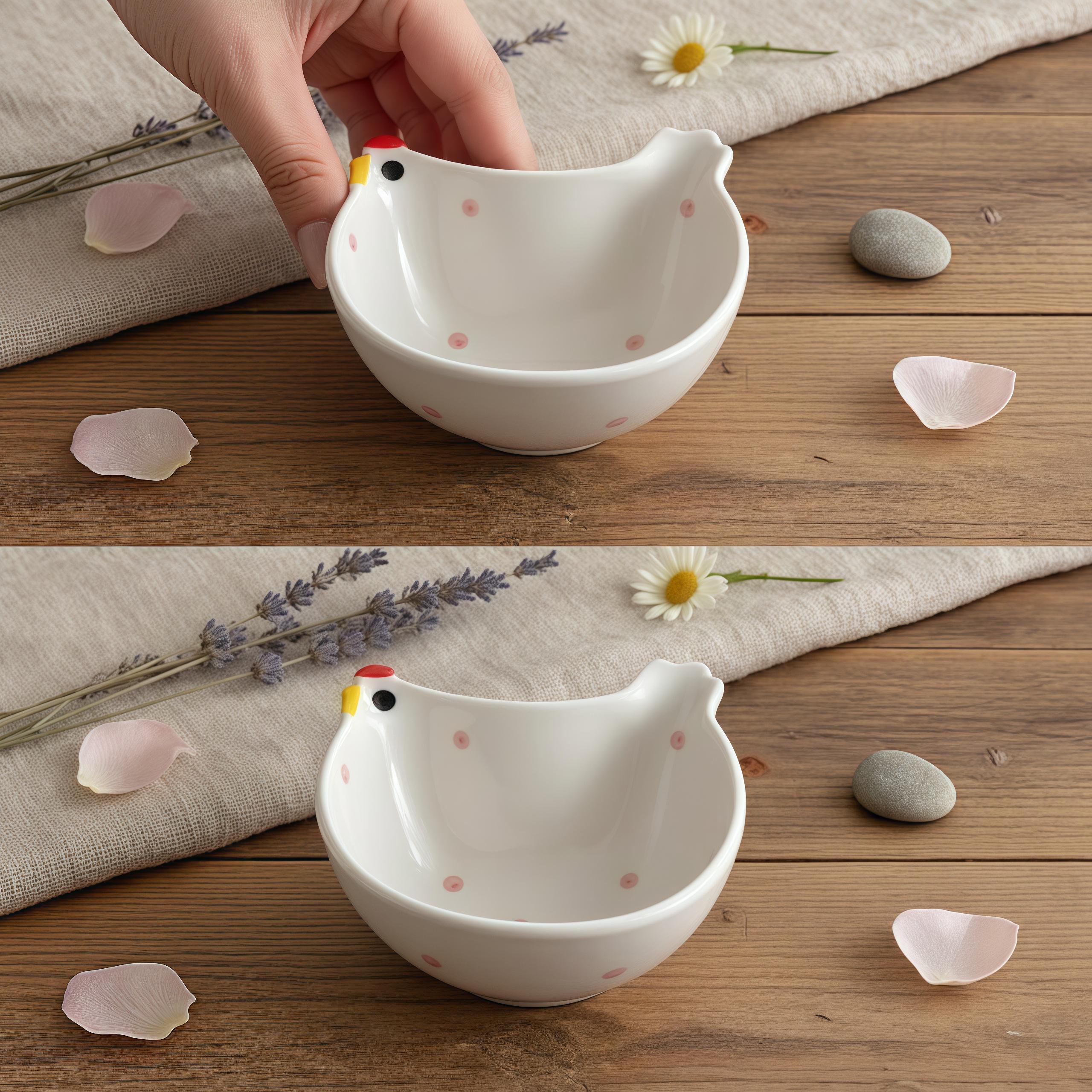 Kawaii Chicken Dipping Dish | Mini Hen Sauce Bowl