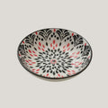 Bohemian Hand-Painted Ceramic Sauce Dish | Vintage Ethnic Dipping Bowl