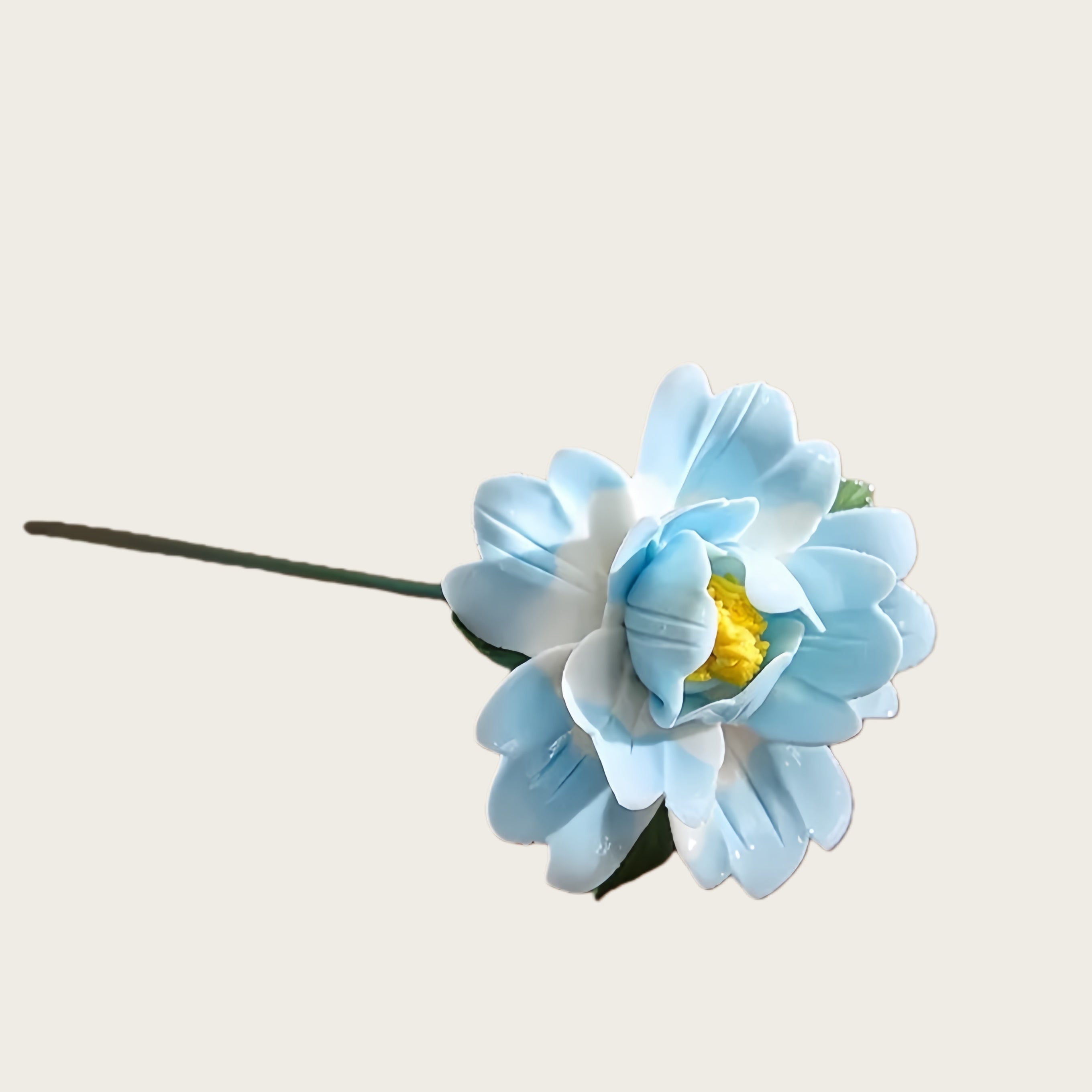 Handmade Ceramic Peony Flower | Pastel Floral Art Decor
