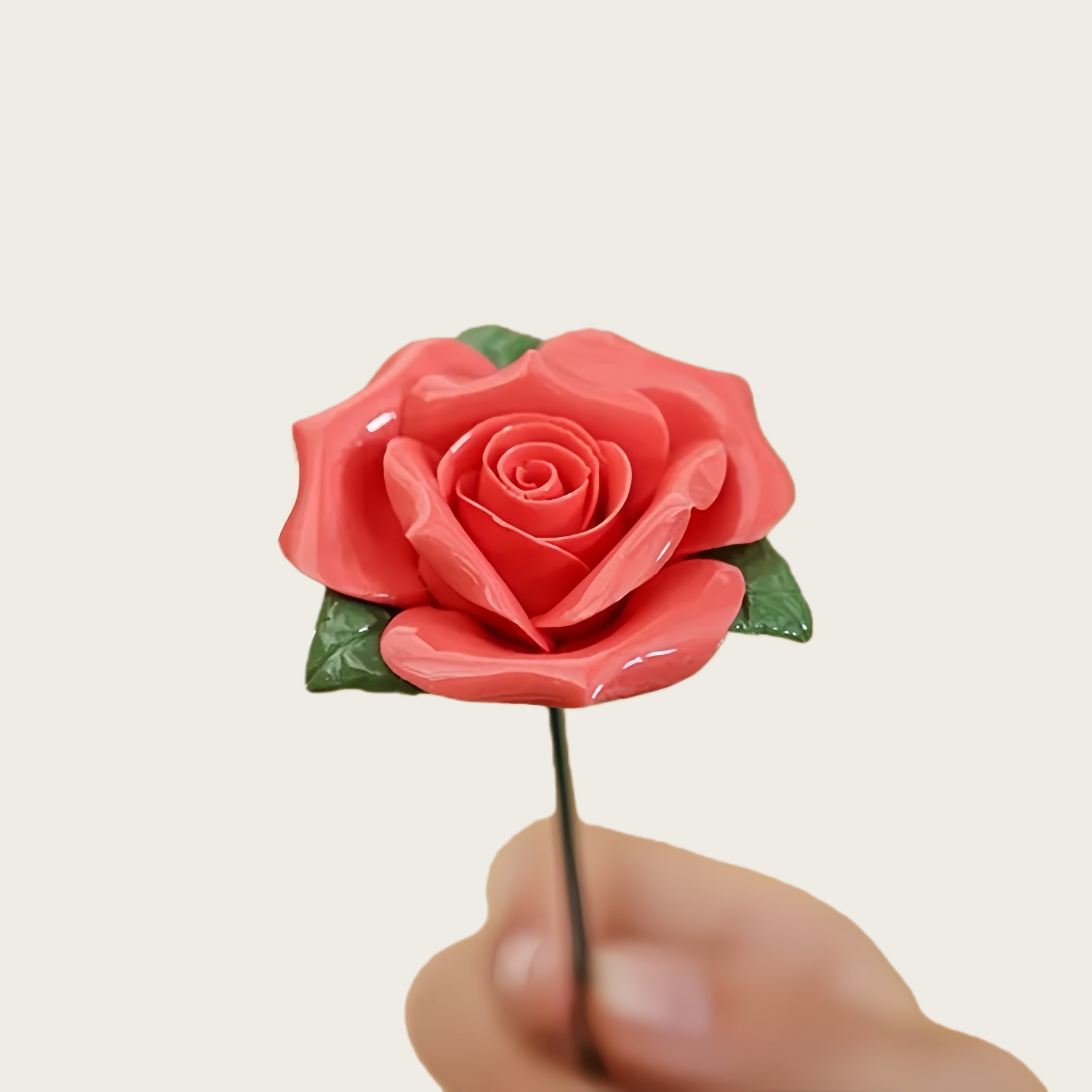 Handcrafted Ceramic Rose Bouquet Set - Forever Bloom Floral Home Décor Gift