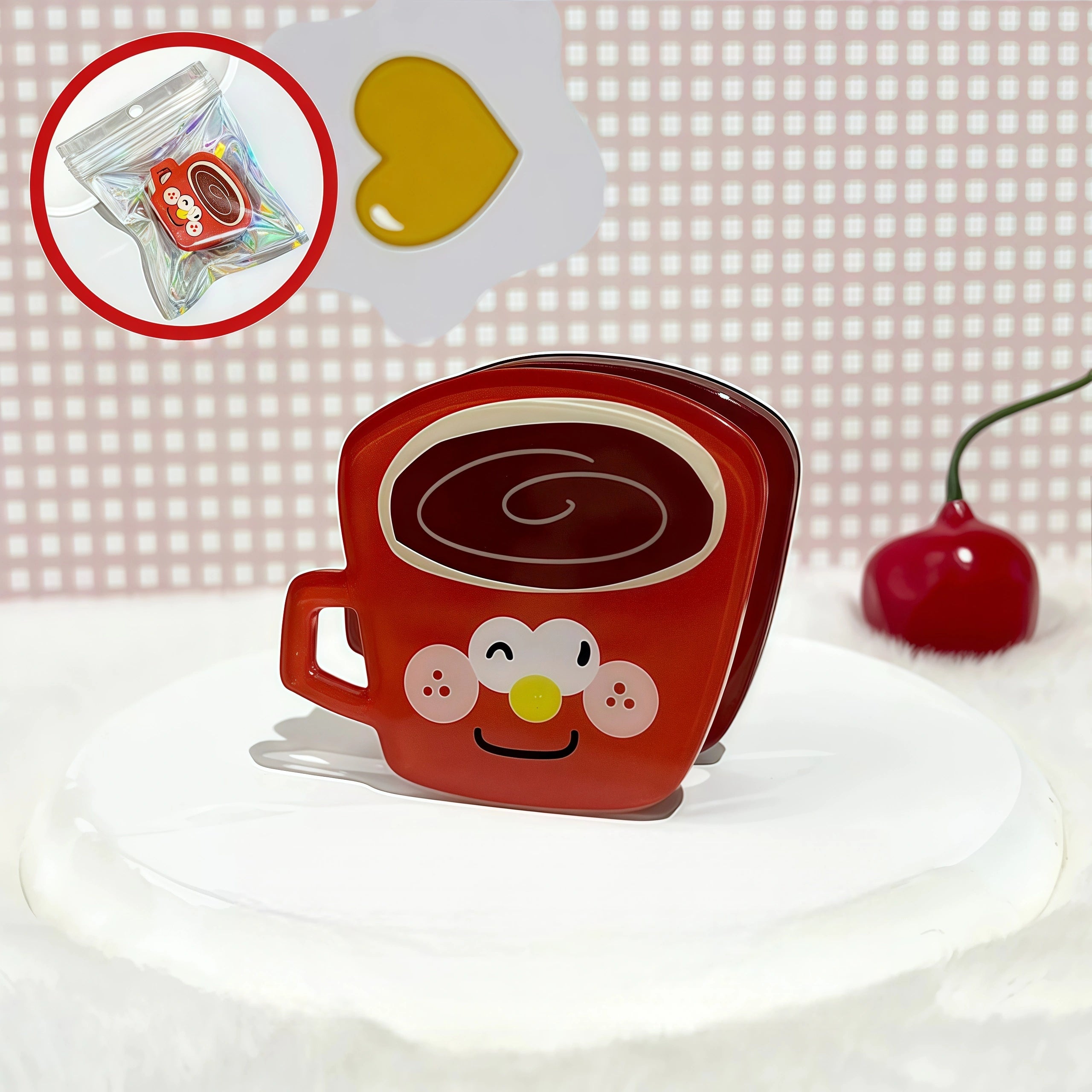 Kawaii Dessert & Coffee Magnetic Memo Clips | Cute Food Magnet Organizer