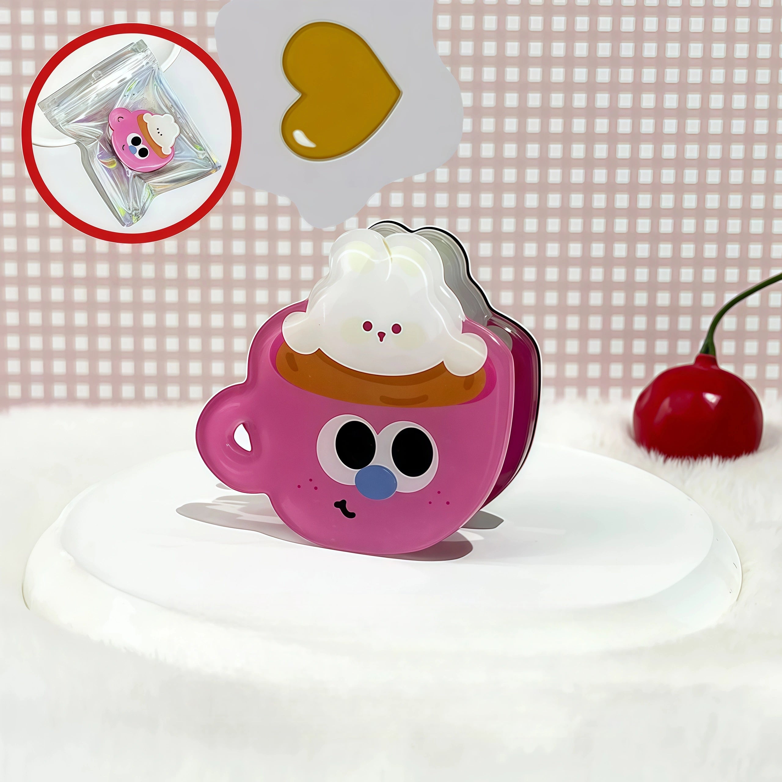 Kawaii Dessert & Coffee Magnetic Memo Clips | Cute Food Magnet Organizer
