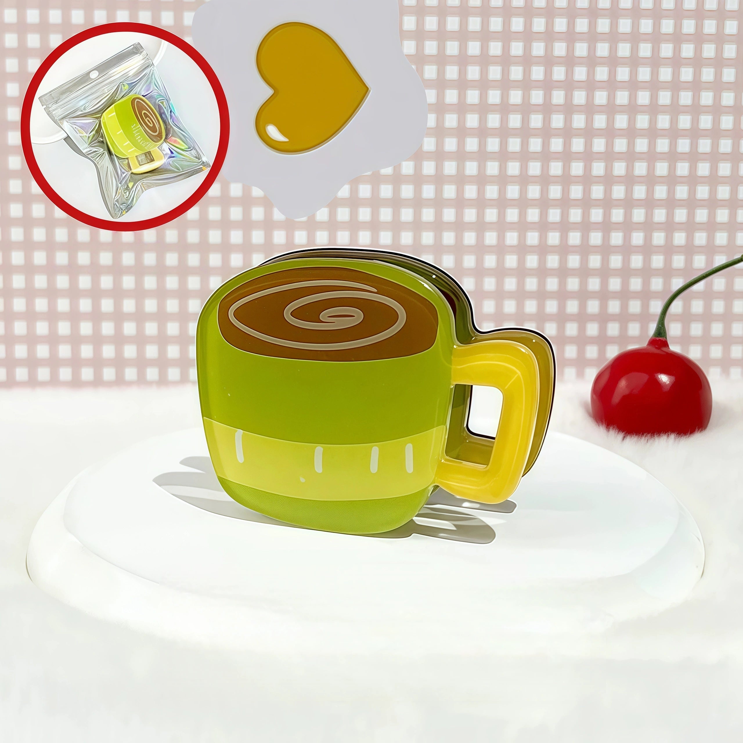 Kawaii Dessert & Coffee Magnetic Memo Clips | Cute Food Magnet Organizer