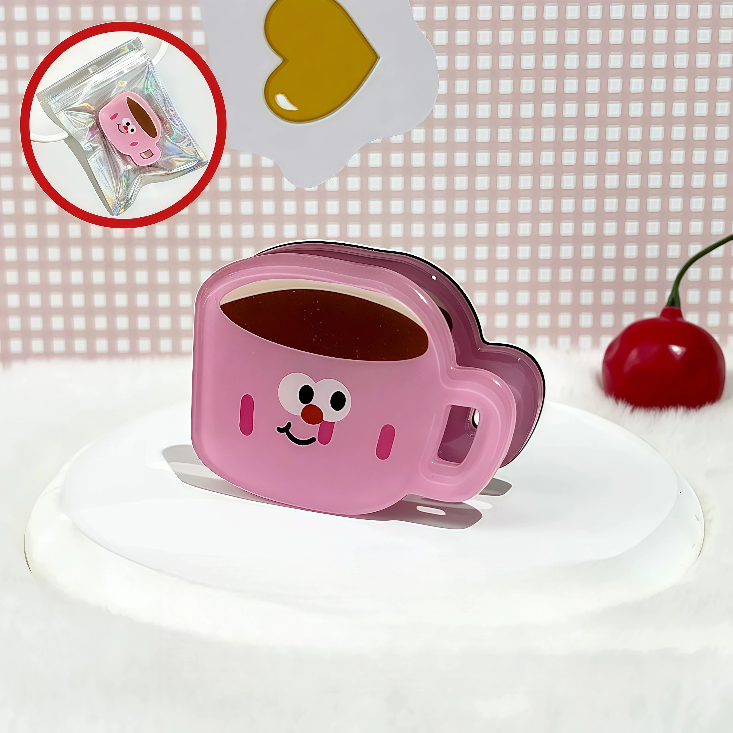 Kawaii Dessert & Coffee Magnetic Memo Clips | Cute Food Magnet Organizer