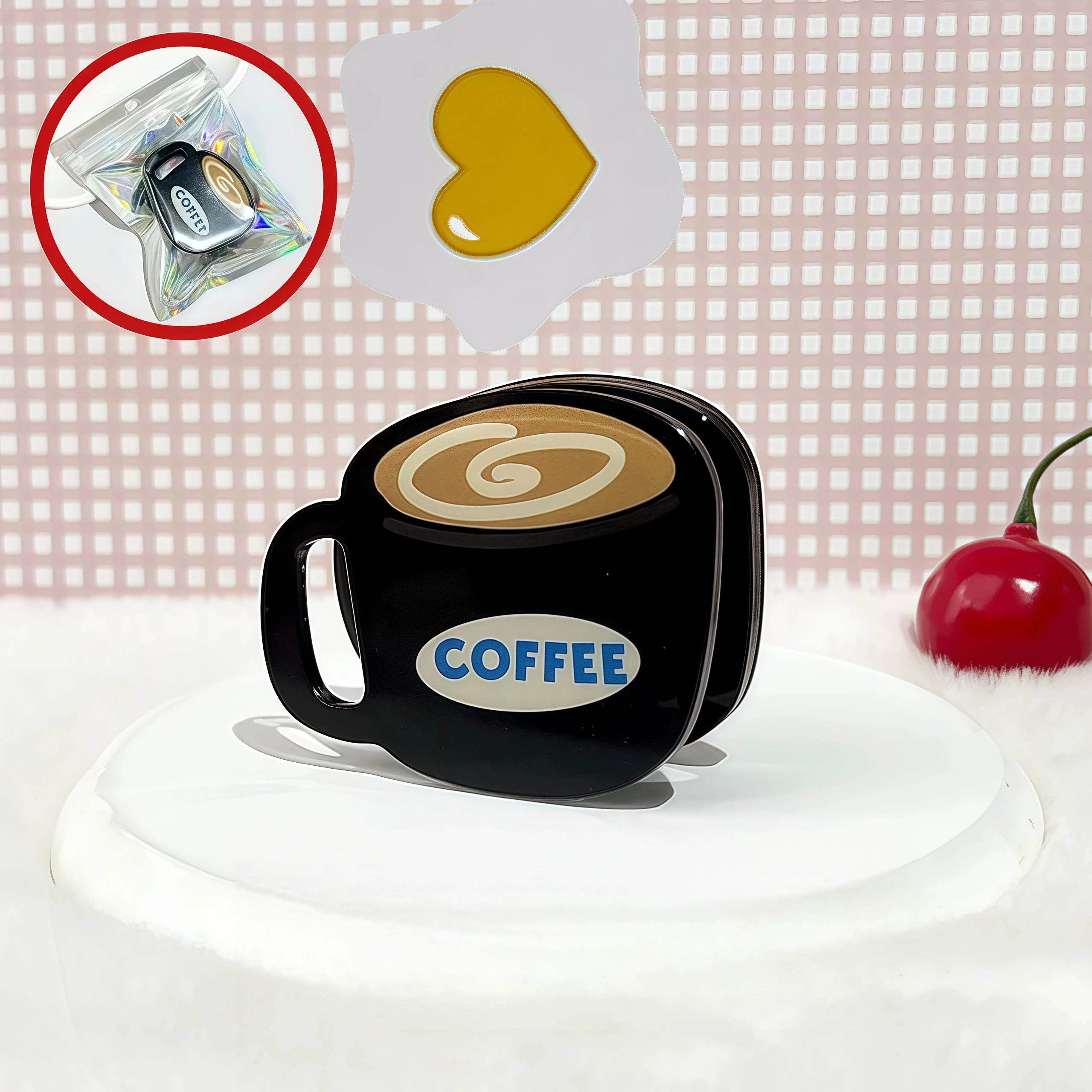 Kawaii Dessert & Coffee Magnetic Memo Clips | Cute Food Magnet Organizer