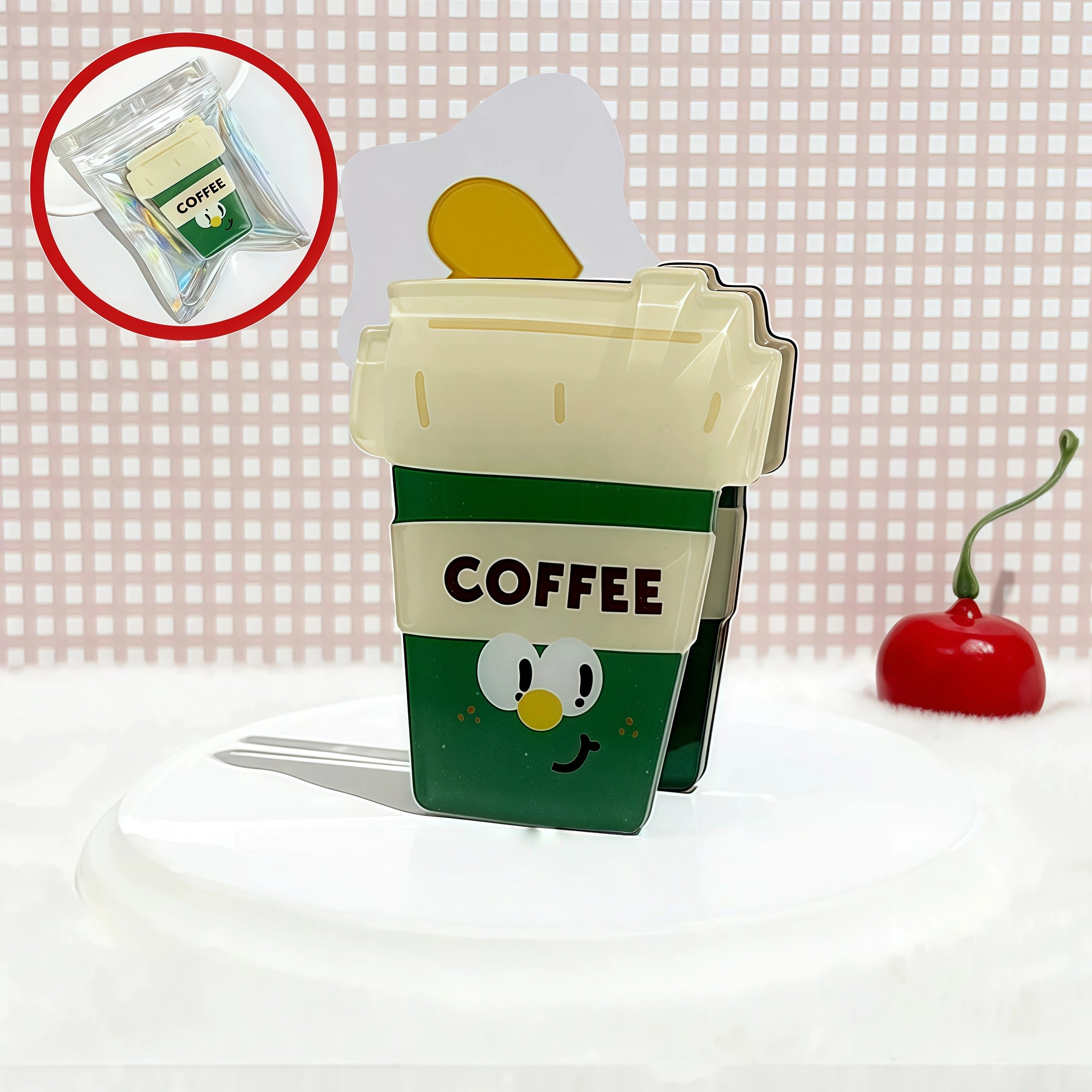 Kawaii Dessert & Coffee Magnetic Memo Clips | Cute Food Magnet Organizer